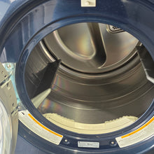 Load image into Gallery viewer, LG Blue Front Load Washer and Dryer Set on pedestals