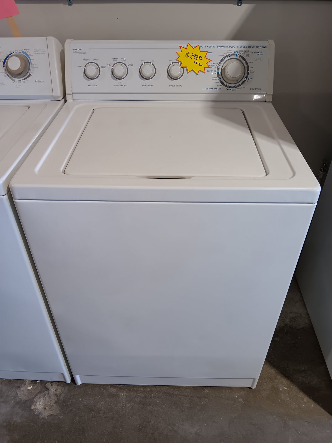 Kirkland By Whirlpool Washer Topload