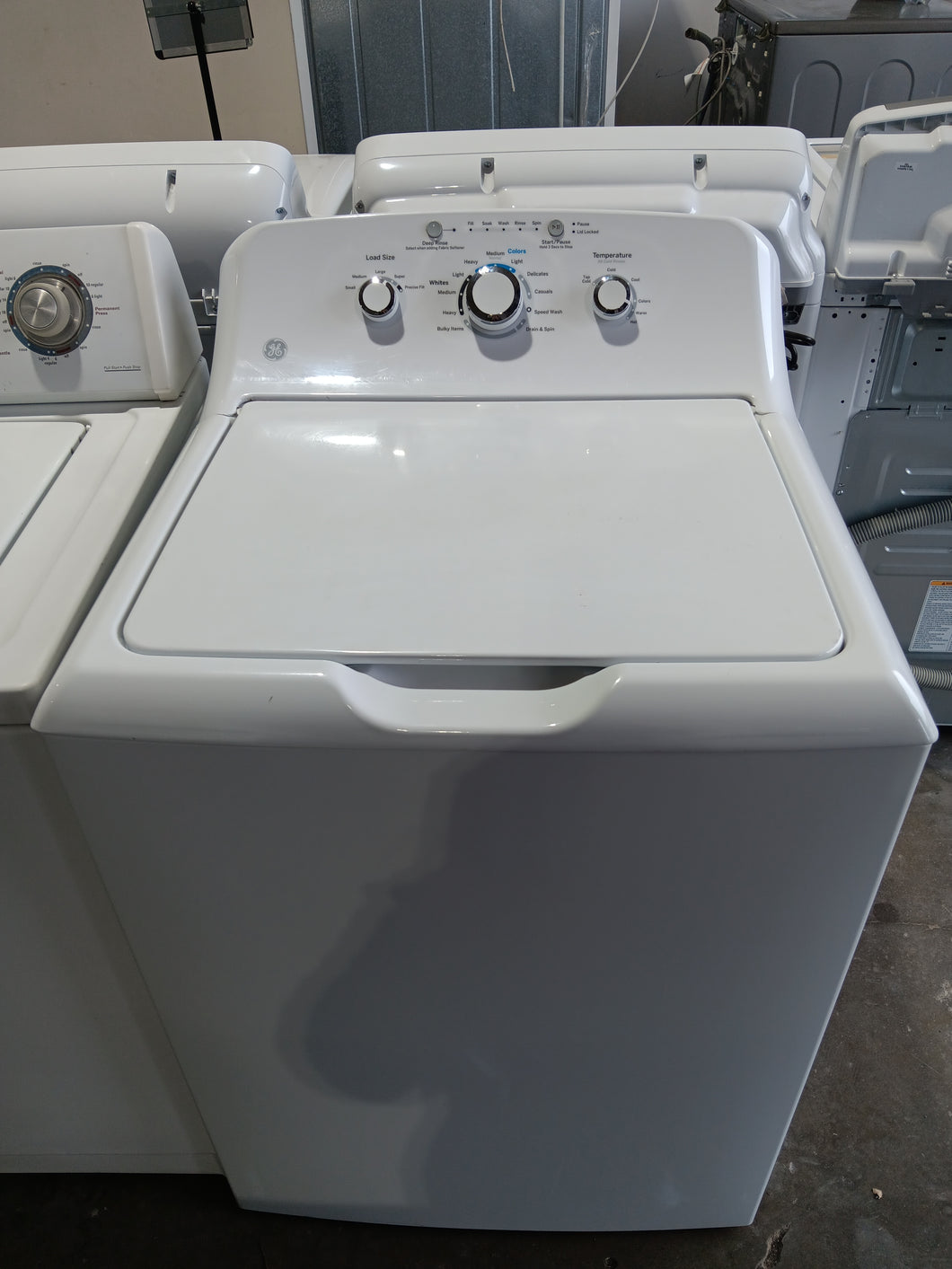 GE High Efficiency Washer with Agitator