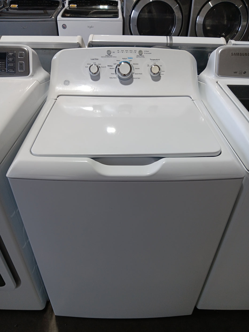 GE High Efficiency Washer with Agitator