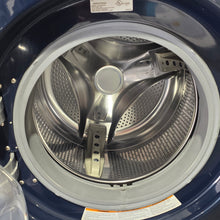 Load image into Gallery viewer, LG Blue Front Load Washer and Dryer Set on pedestals
