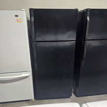 Load image into Gallery viewer, GE Black Refrigerator Top Mount
