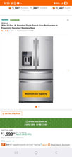 Load image into Gallery viewer, Whirlpool Stainless Steel 4 Door
